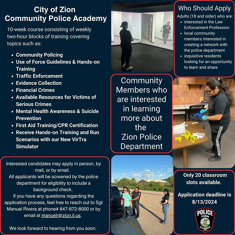 Community Police Academy Flyer